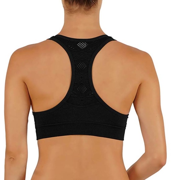 Push Up Bra Women's Yoga Crop Top Sports - Picture 3 of 3